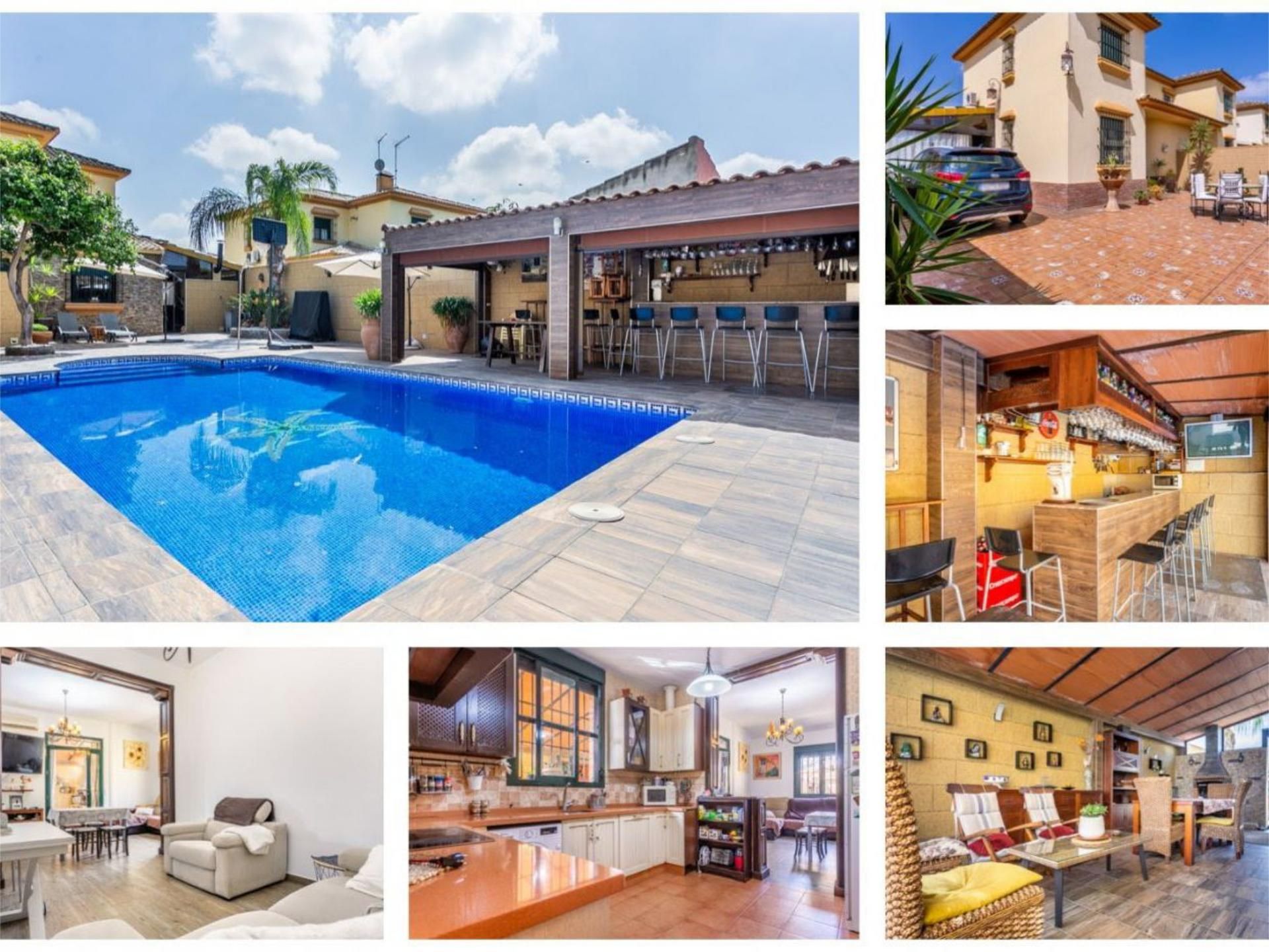 Vista exterior de Casa o chalet en venta en Mairena del Alcor con Aire acondicionado, Calefacción y Jardín privado