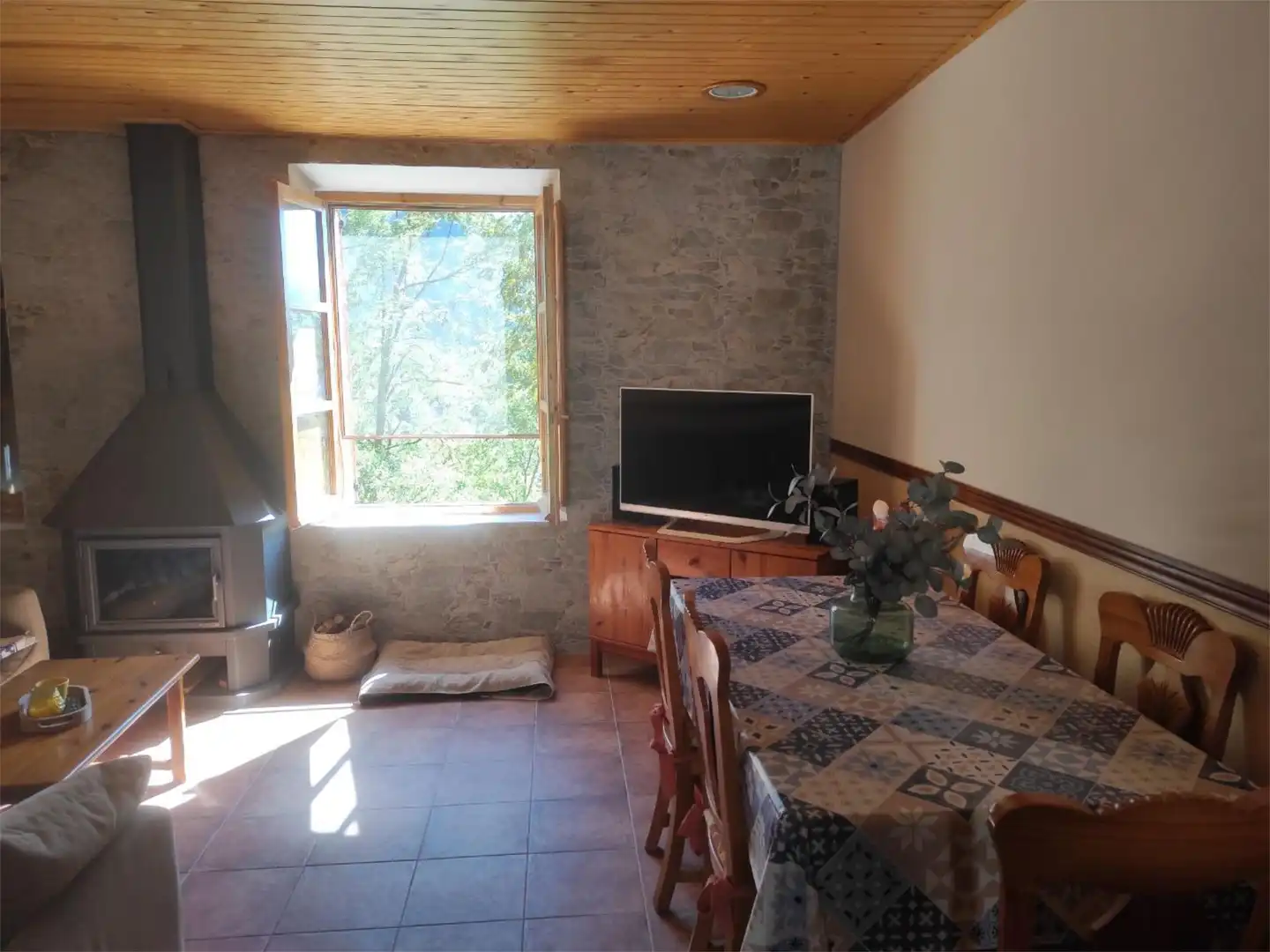 Dining room of Flat for sale in Cercs  with Heating, Private garden and Furnished