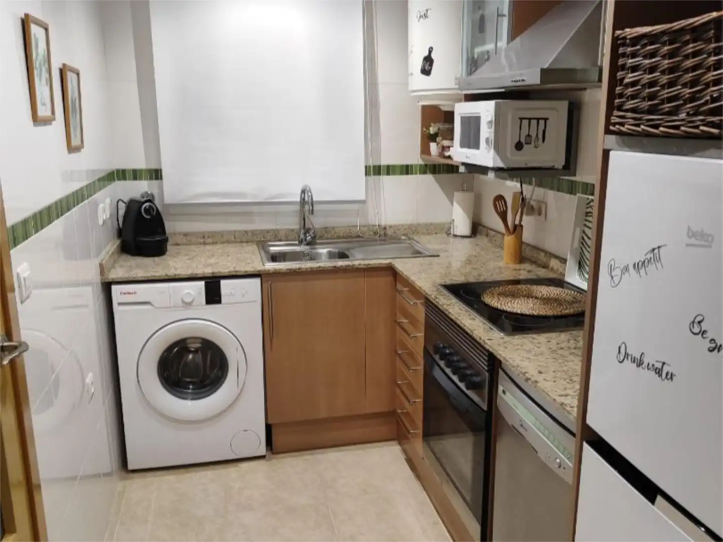 Kitchen of Apartments for rent in Oropesa del Mar / Orpesa  with Air Conditioner, Heating and Private garden