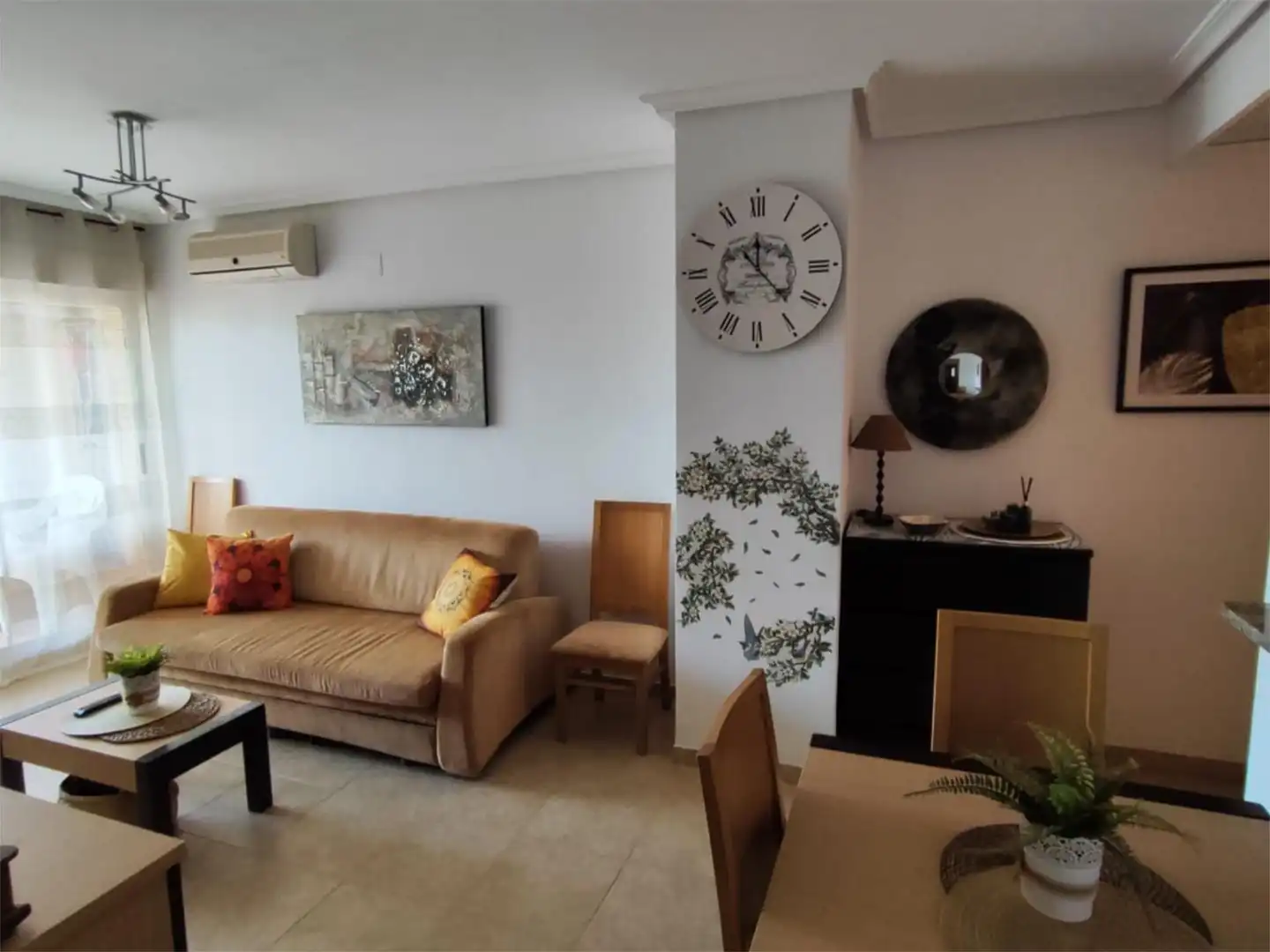 Living room of Apartments for rent in Oropesa del Mar / Orpesa  with Air Conditioner, Heating and Private garden