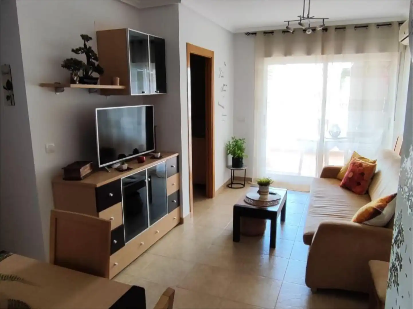 Living room of Apartments for rent in Oropesa del Mar / Orpesa  with Air Conditioner, Heating and Private garden