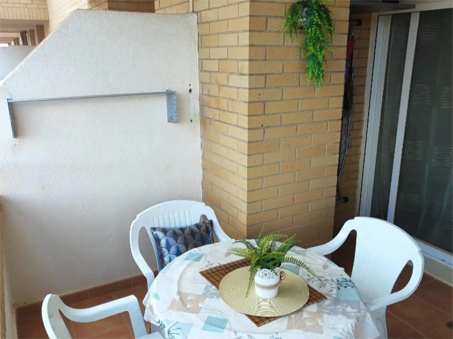 Balcony of Apartments for rent in Oropesa del Mar / Orpesa  with Air Conditioner, Heating and Private garden