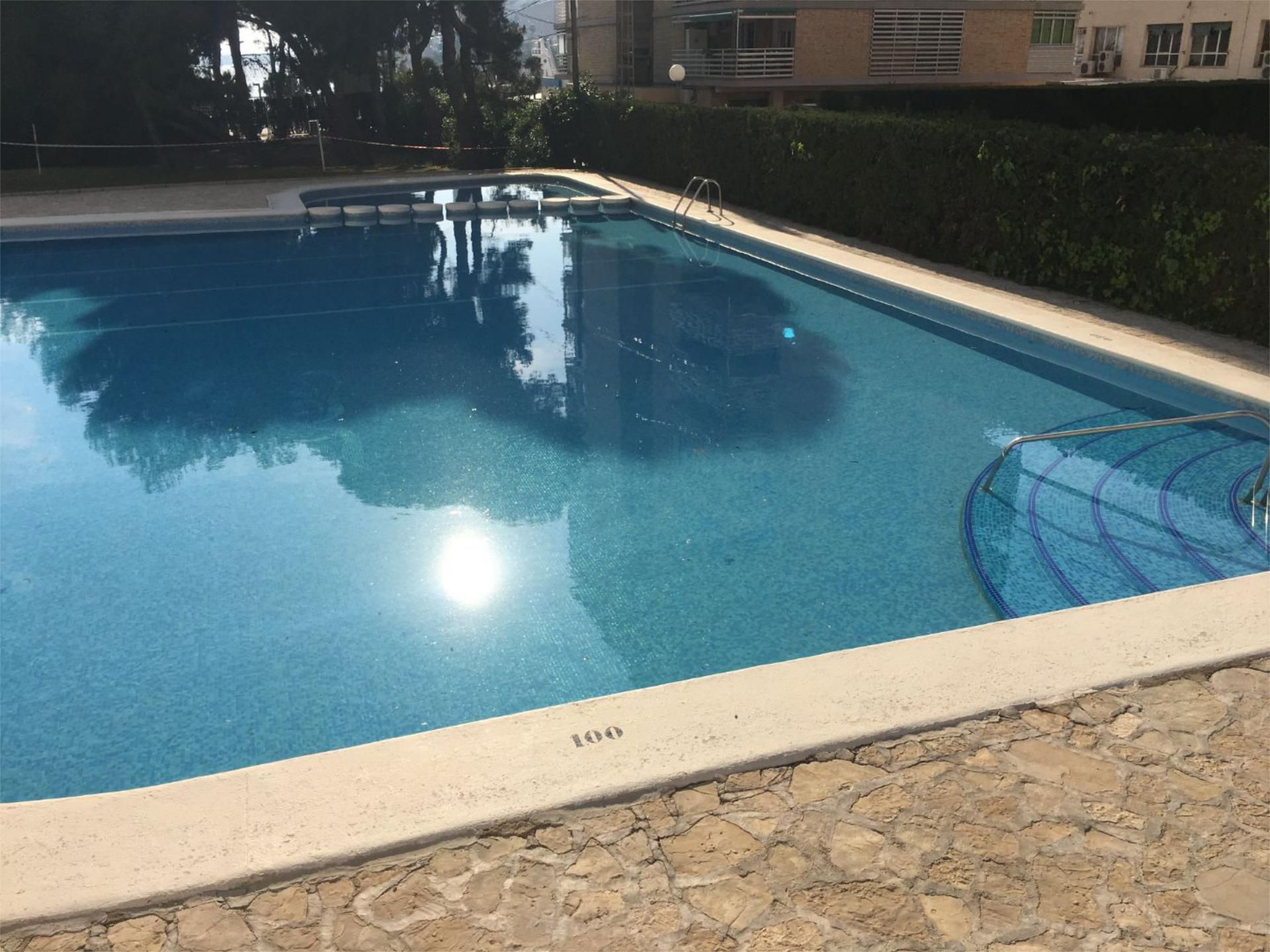 Swimming pool of Flat to rent in Alicante / Alacant  with Air Conditioner, Heating and Private garden