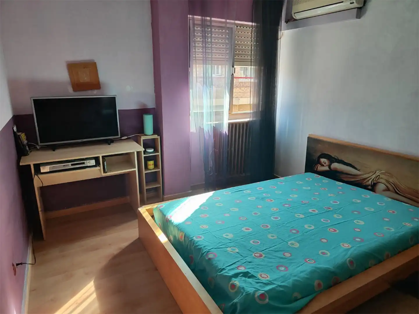 Bedroom of Flat for sale in  Zaragoza Capital  with Air Conditioner, Terrace and Balcony