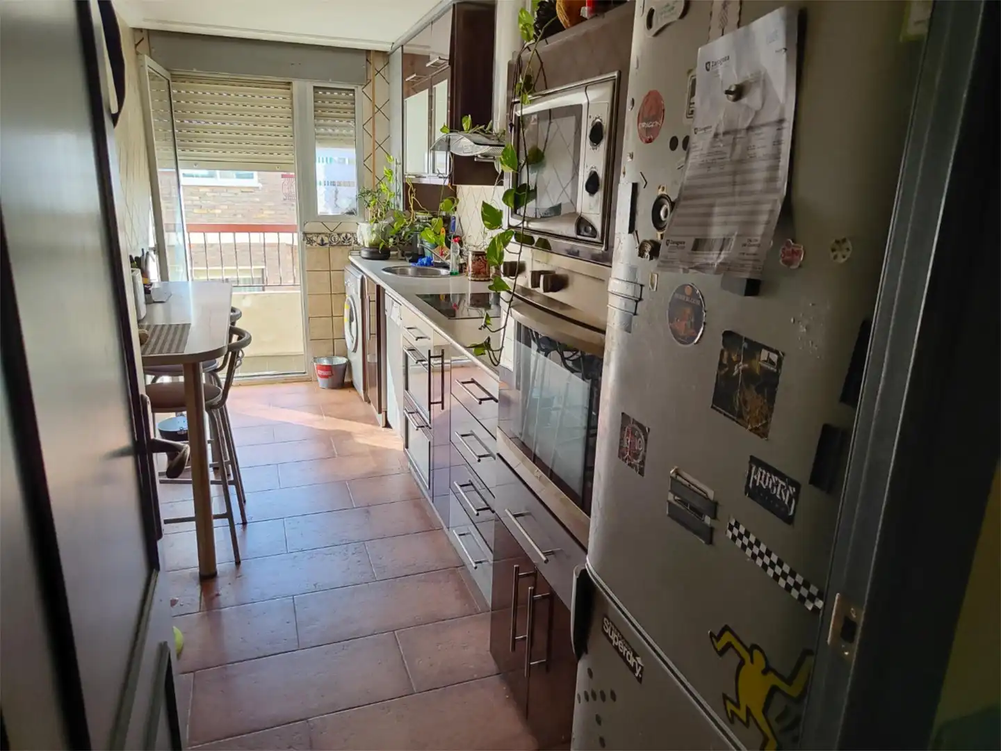 Kitchen of Flat for sale in  Zaragoza Capital  with Air Conditioner, Terrace and Balcony