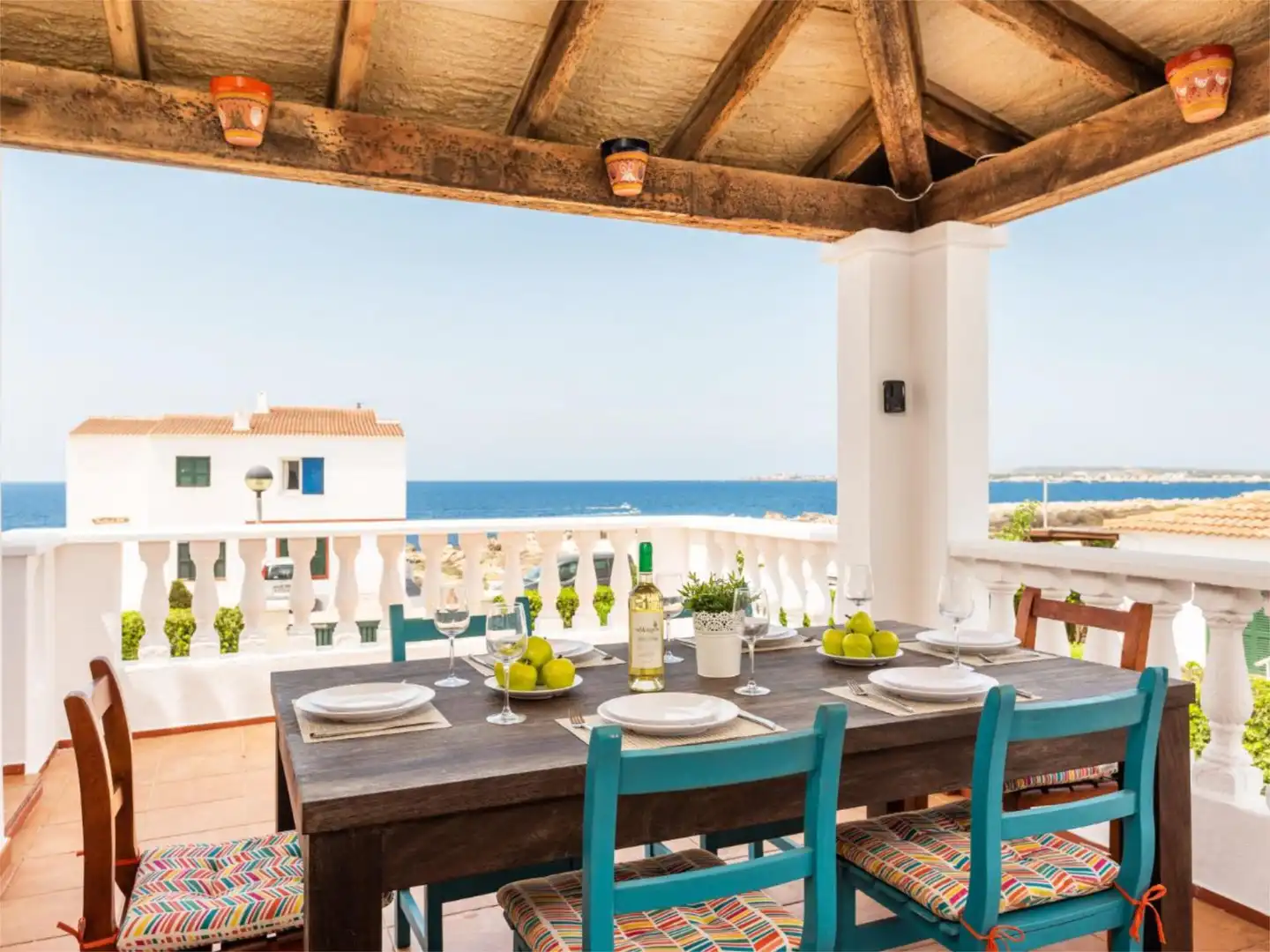 Casa o chalet de alquiler en Avinguda de Cala Blanca, 101, Cala Blanca Terraza de Casa o chalet de alquiler en Ciutadella de Menorca con Aire acondicionado, Calefacción y Jardín privado