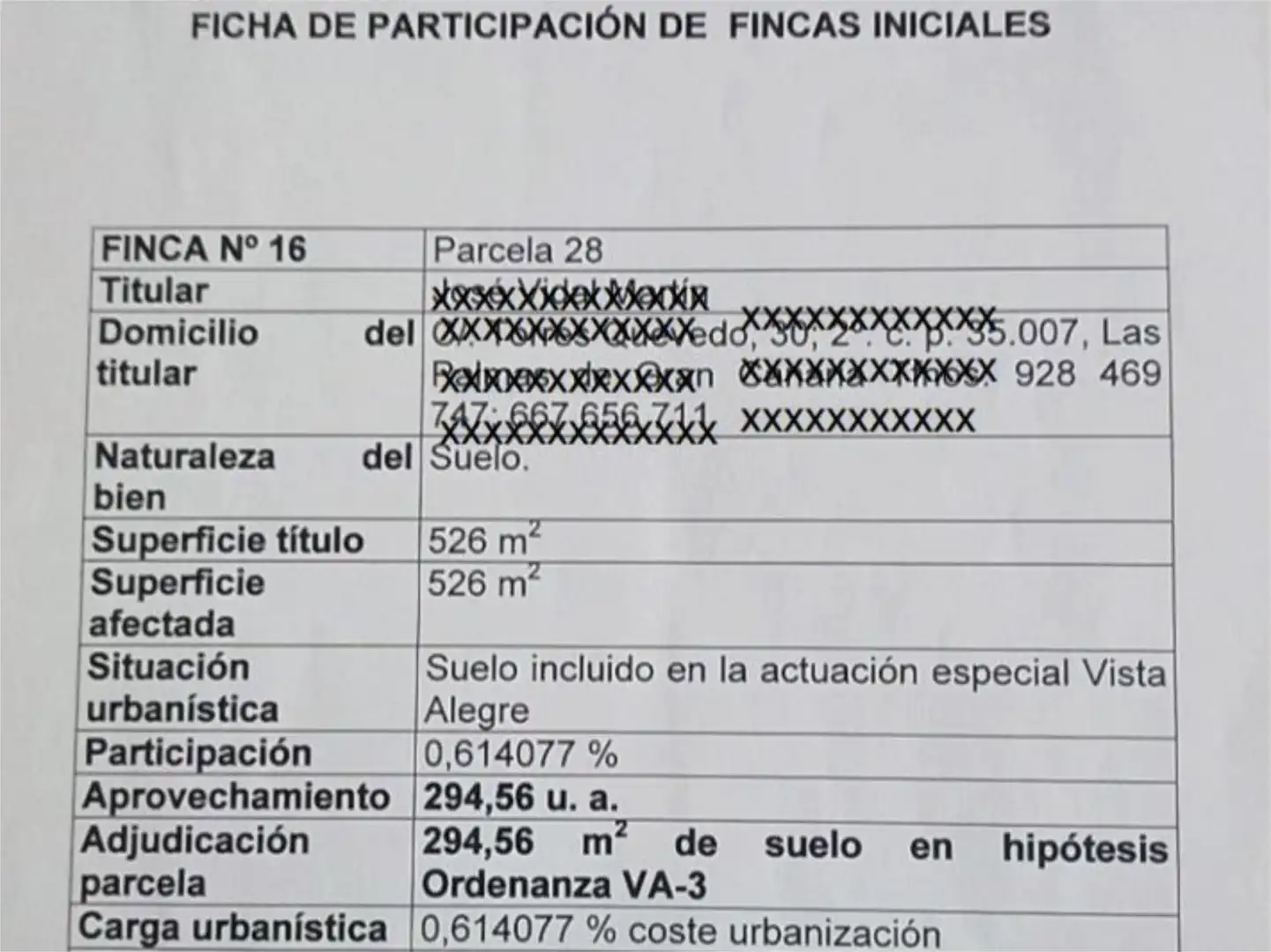 Parking de Terreno en venta en Ingenio