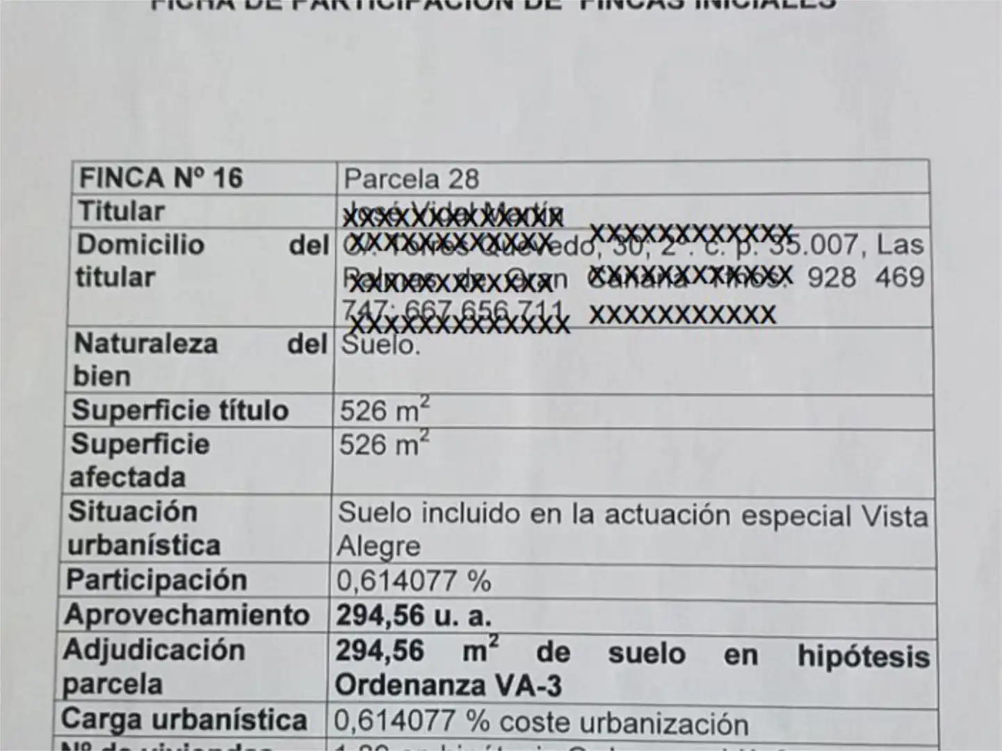 Parking de Terreno en venta en Ingenio