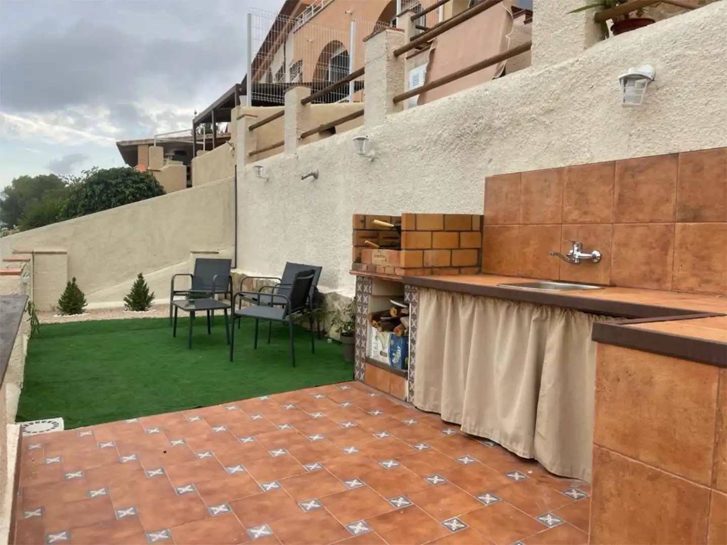 Terrassa de Casa adosada en venda en Gandia amb Terrassa, Piscina i Balcó