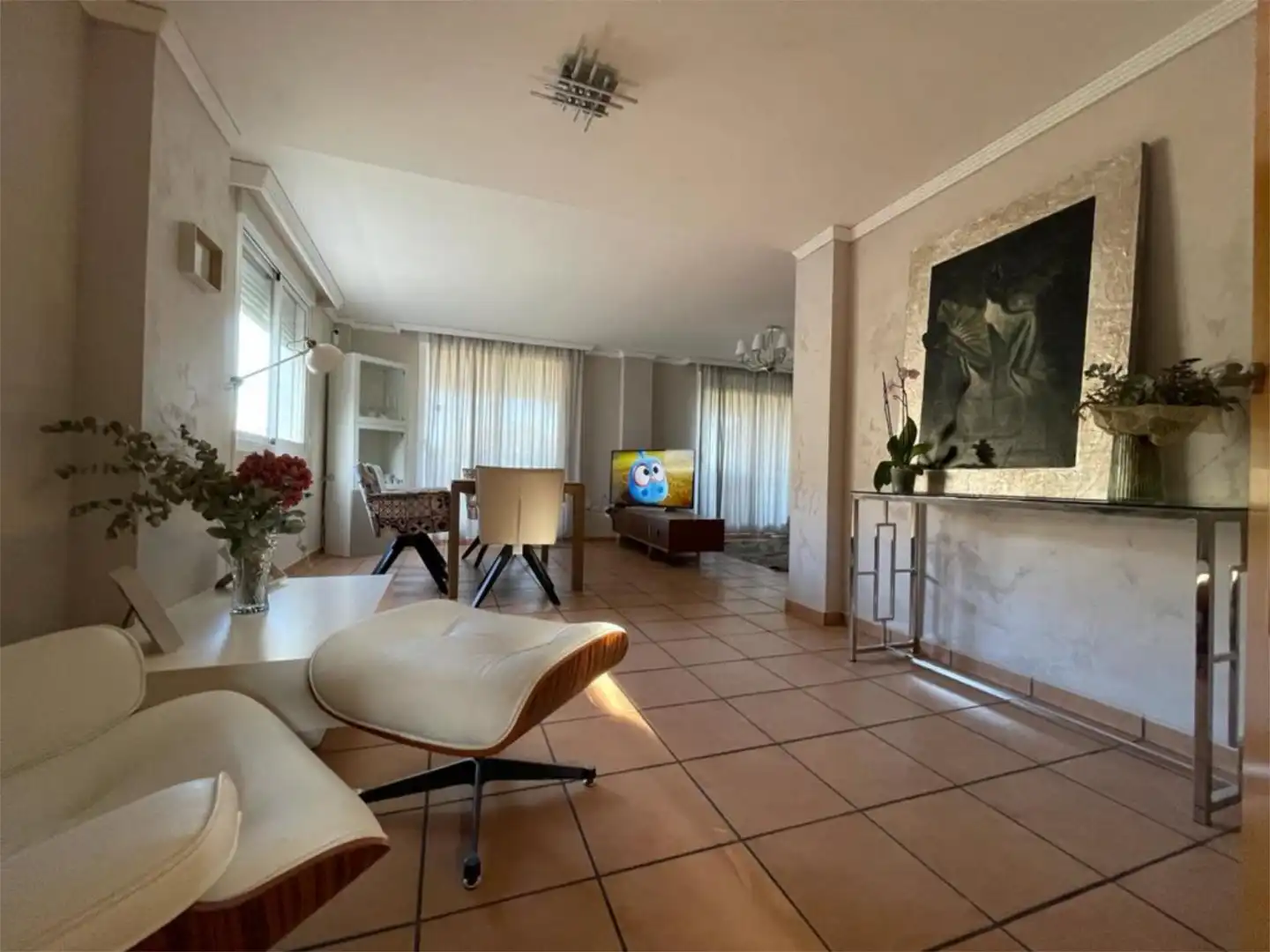 Sala d'estar de Casa adosada en venda en Gandia amb Terrassa, Piscina i Balcó