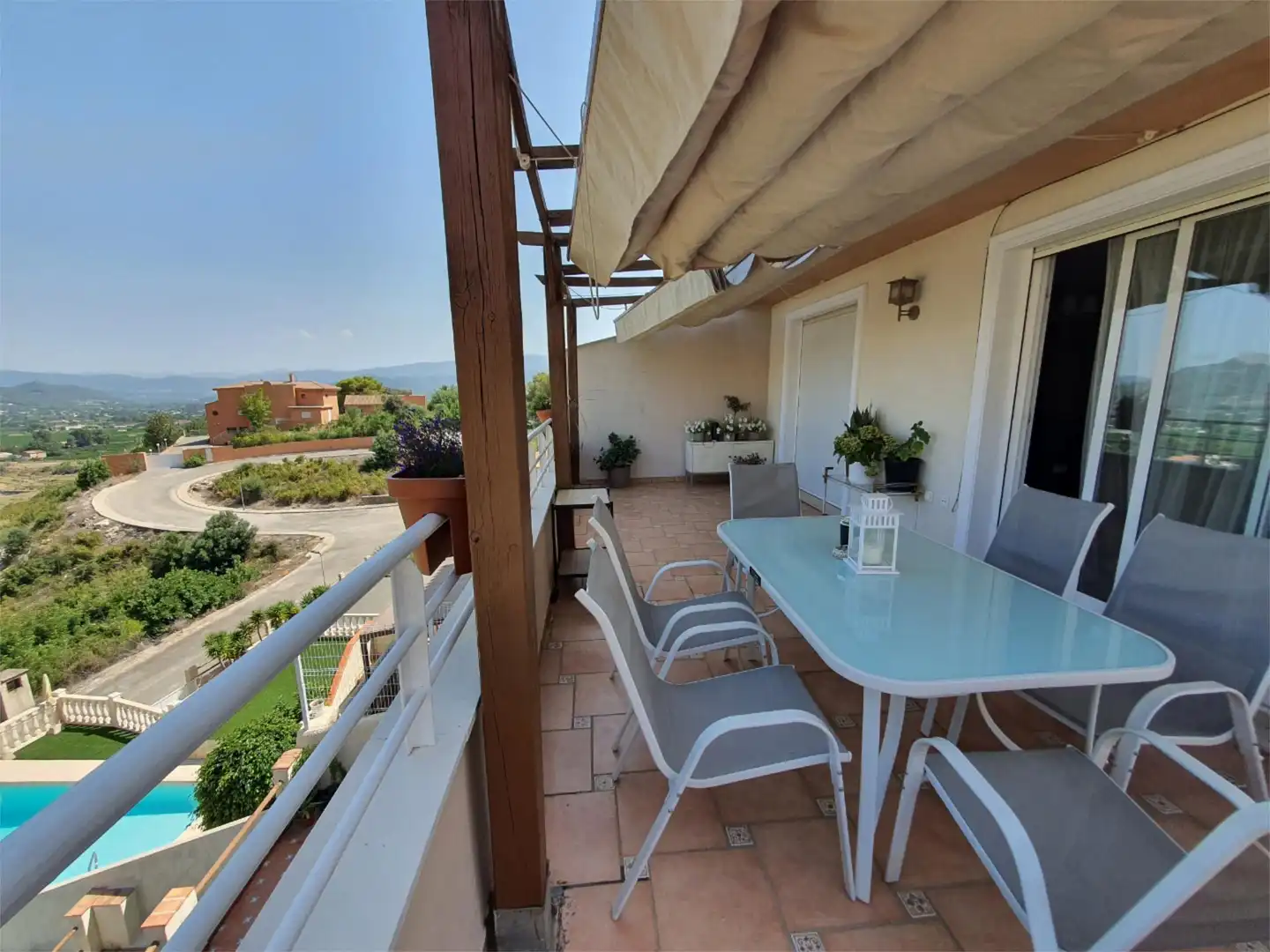 Terrassa de Casa adosada en venda en Gandia amb Terrassa, Piscina i Balcó