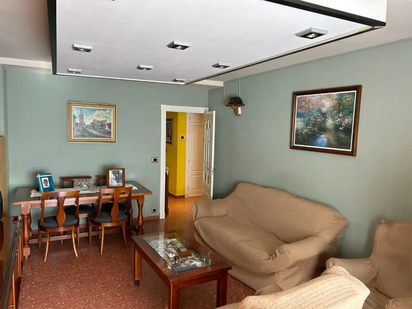 Piso en venta en Calle Miguel Servet, 4, Ayerbe Sala de estar de Piso en venta en Ayerbe con Calefacción, Trastero y Amueblado