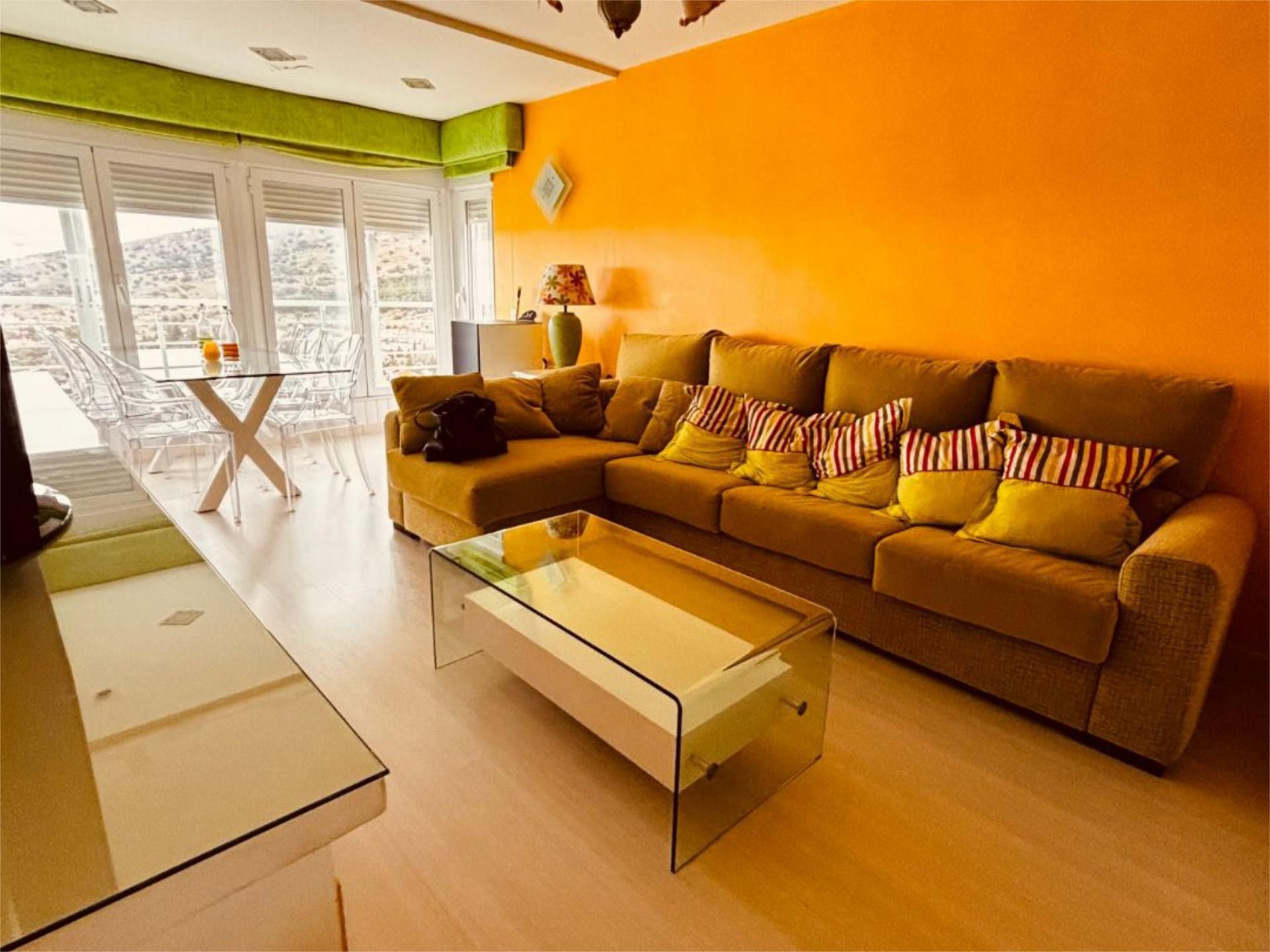 Living room of Flat for sale in El Espinar  with Heating, Parquet flooring and Swimming Pool