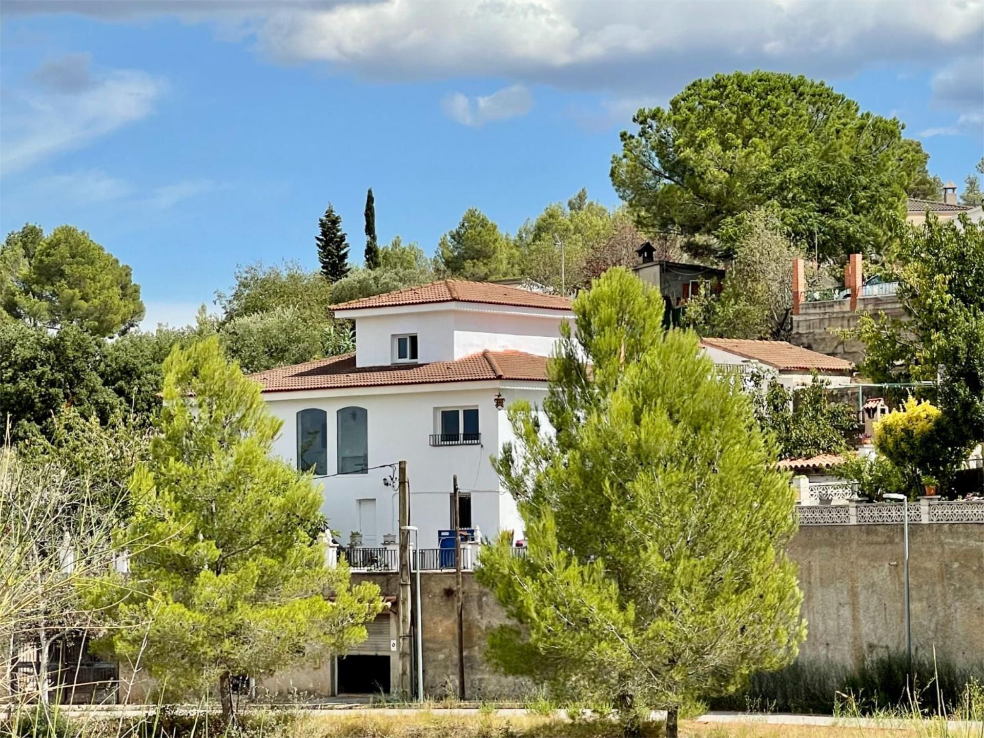 Exterior view of House or chalet for sale in Cabrera d'Anoia  with Air Conditioner and Terrace