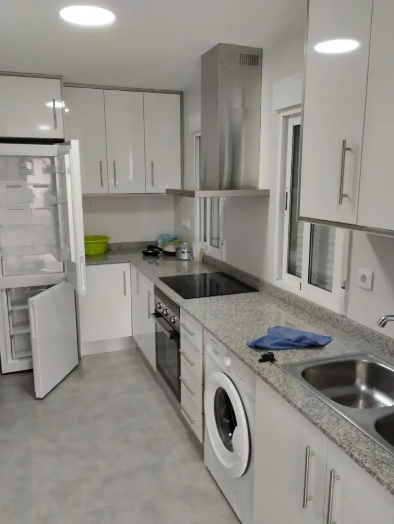 Kitchen of Study for share in Murcia  with Furnished, Oven and Washing machine