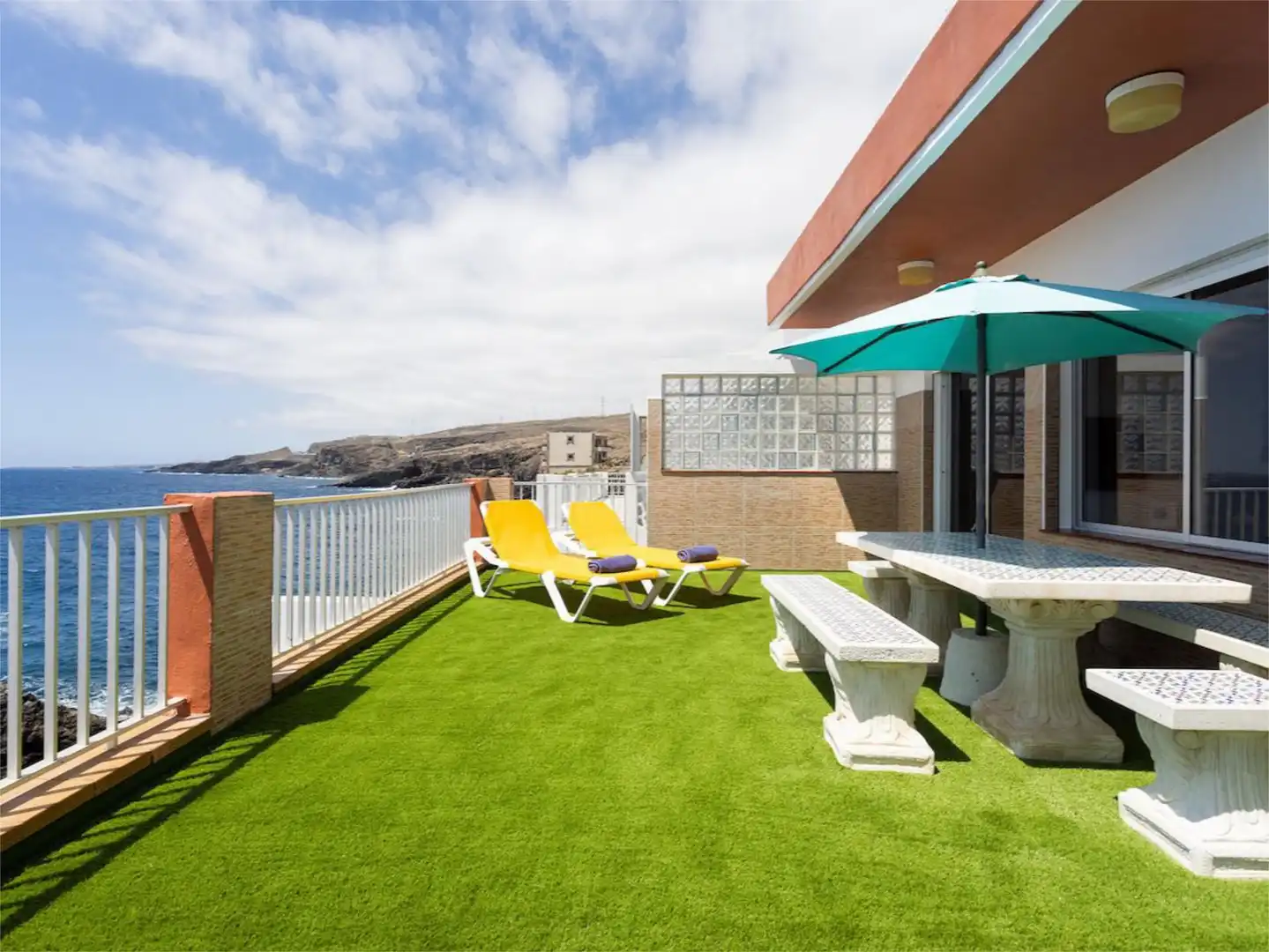 Terrace of Houses for rent in Güímar  with Air Conditioner, Heating and Private garden