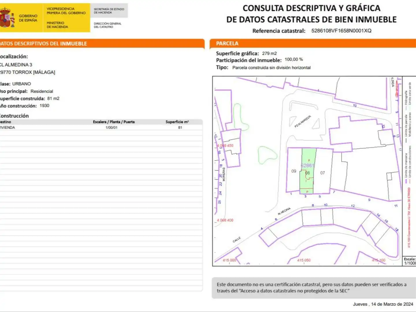 Flat for sale in Calle Almedina, 3, Torrox Pueblo Flat for sale in Torrox with Terrace