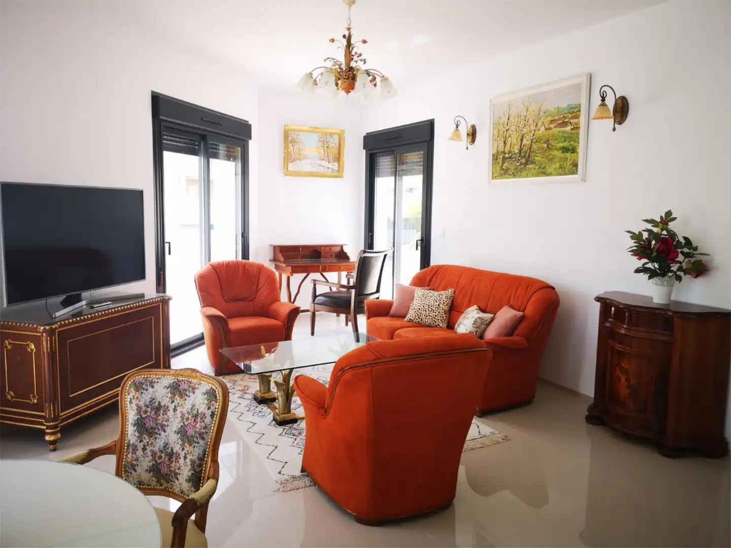 Living room of Apartments for rent in Elche / Elx  with Air Conditioner, Terrace and Swimming Pool