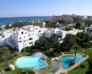 Exterior view of Flat for sale in Roquetas de Mar  with Air Conditioner, Terrace and Swimming Pool