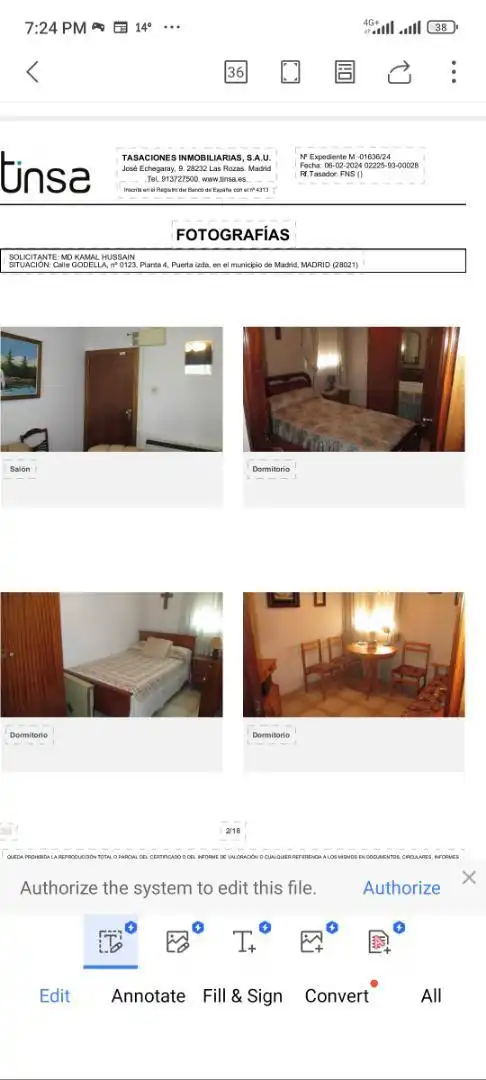 Habitación de Piso para compartir en Madrid con Aire acondicionado