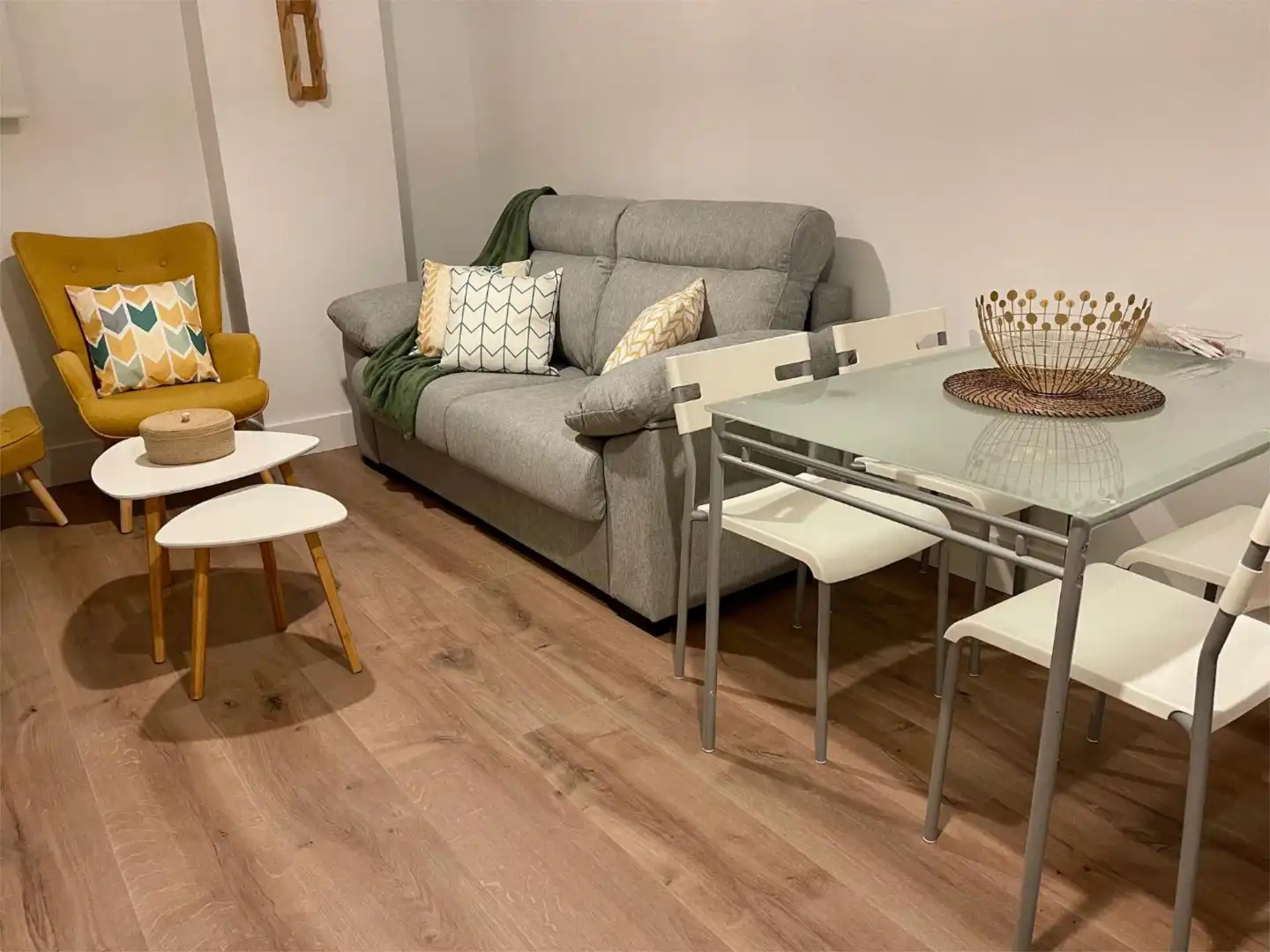 Sala de estar de Piso en venta en Sierra Nevada con Calefacción, Parquet y Amueblado
