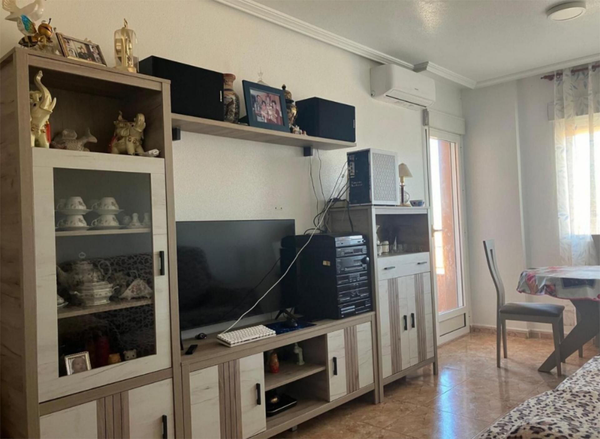 Sala de estar de Piso en venta en Los Alcázares con Jardín privado, Terraza y Piscina