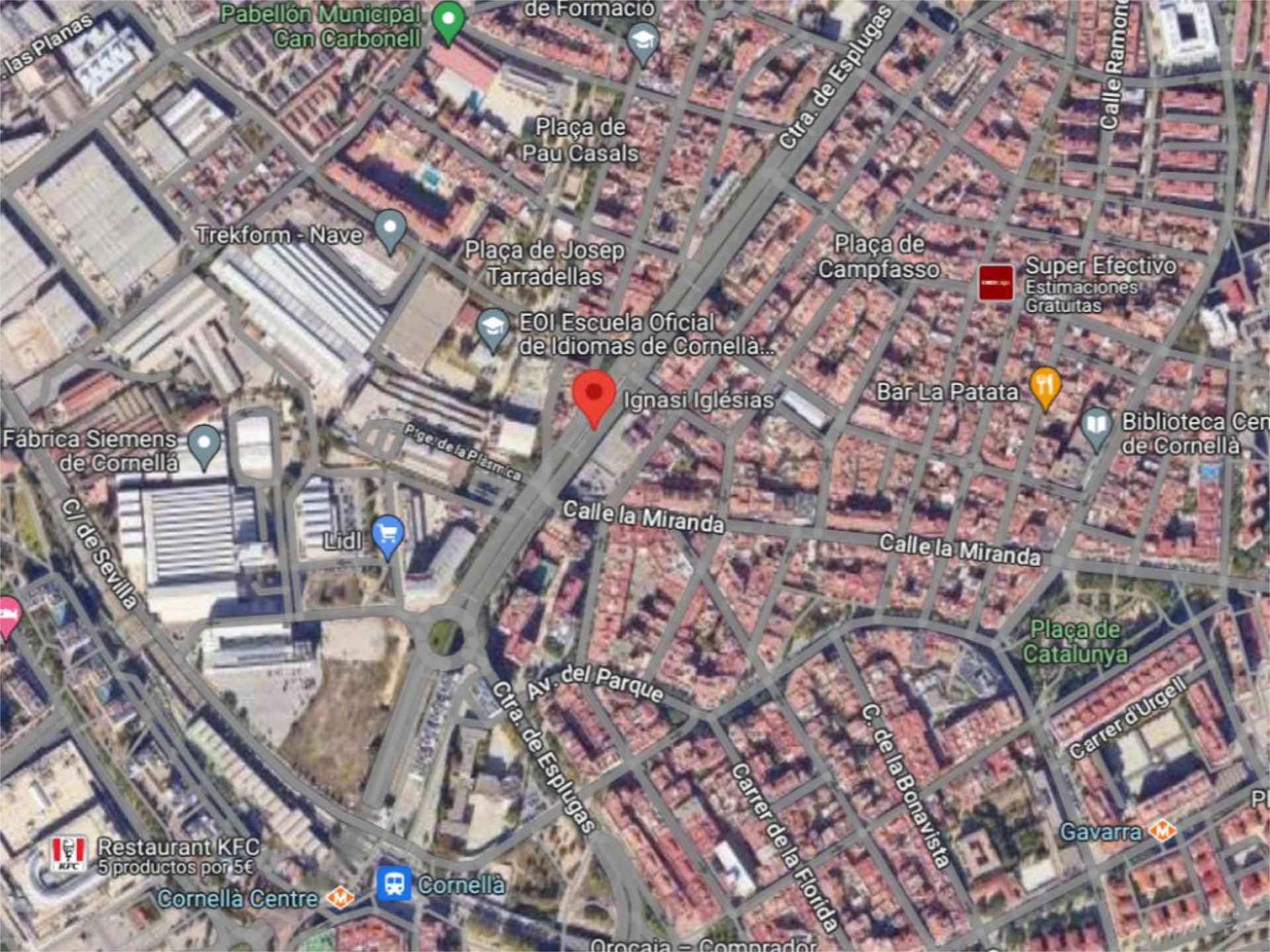 Vista exterior de Local de alquiler en Cornellà de Llobregat