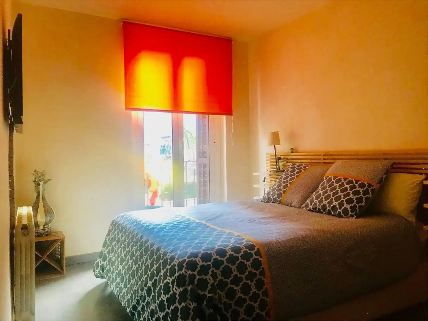 Wohnung zur Miete in Carrer del Torrent de L'olla, 93, Vila de Gràcia Schlafzimmer von Wohnung zur Miete in Barcelona Capital mit Klimaanlage und Balkon