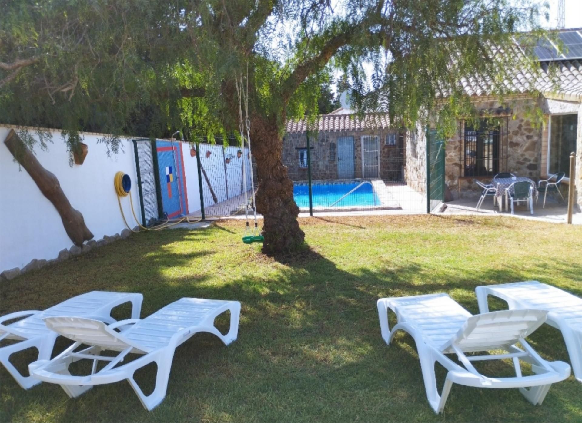 Jardí de Casa o xalet de lloguer en Conil de la Frontera amb Jardí privat, Terrassa i Piscina