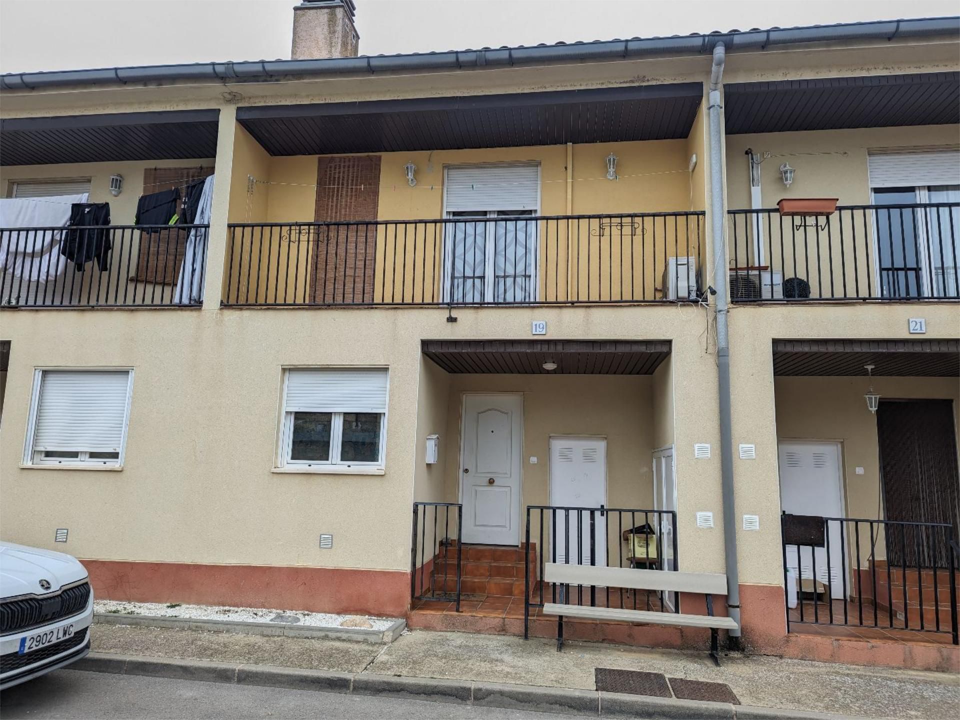 Exterior view of Single-family semi-detached for sale in Sádaba  with Air Conditioner and Balcony