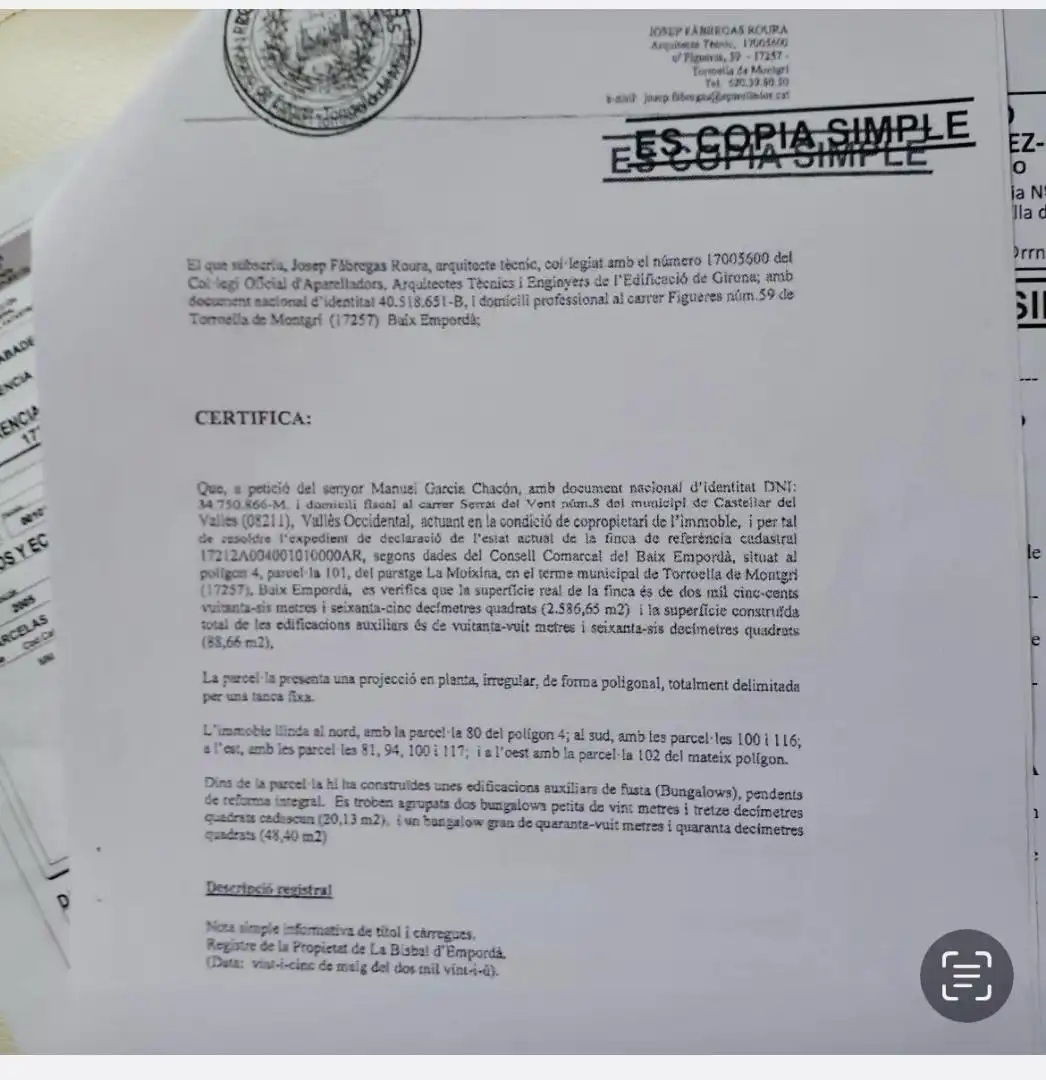 Terreny en venda a Diseminado Afores, 180, Els Griells Terreny en venda en L'Estartit