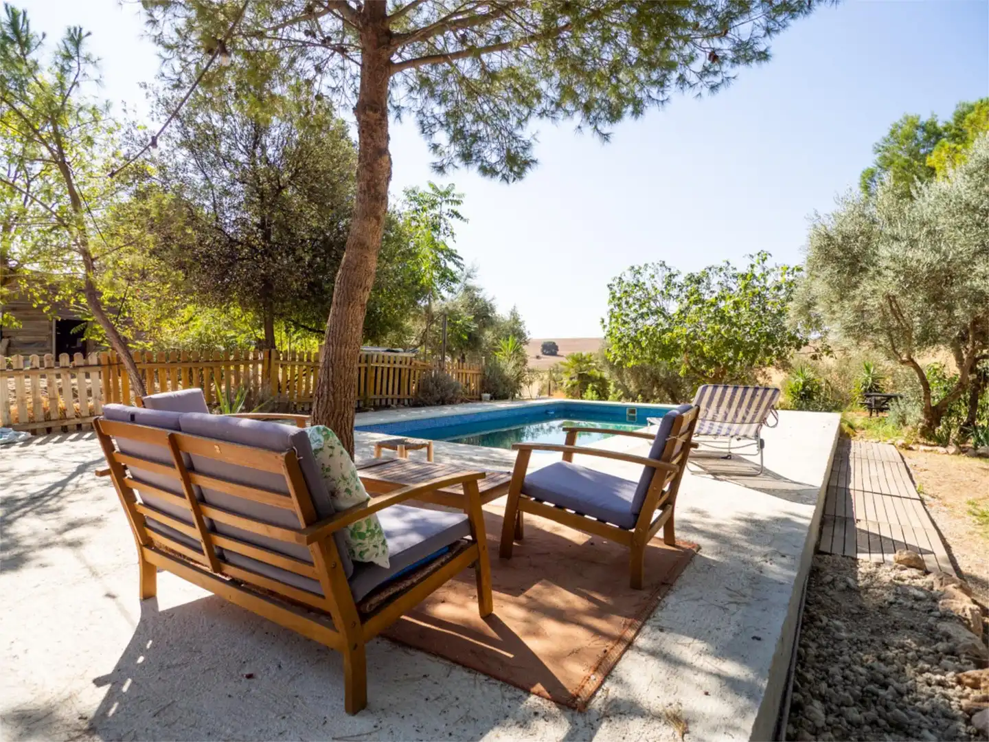 Finca rústica en venta en Alhama de Granada Terraza de Finca rústica en venta en Alhama de Granada con Aire acondicionado, Calefacción y Jardín privado