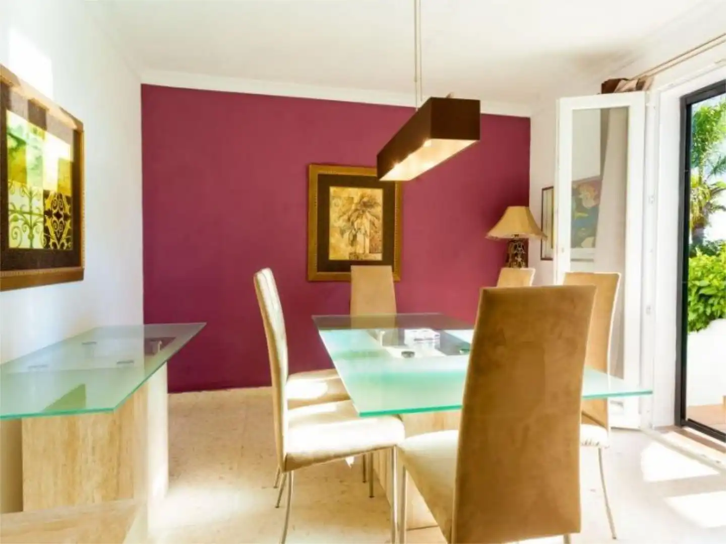 Comedor de Casa o chalet de alquiler en Estepona con Aire acondicionado, Jardín privado y Terraza