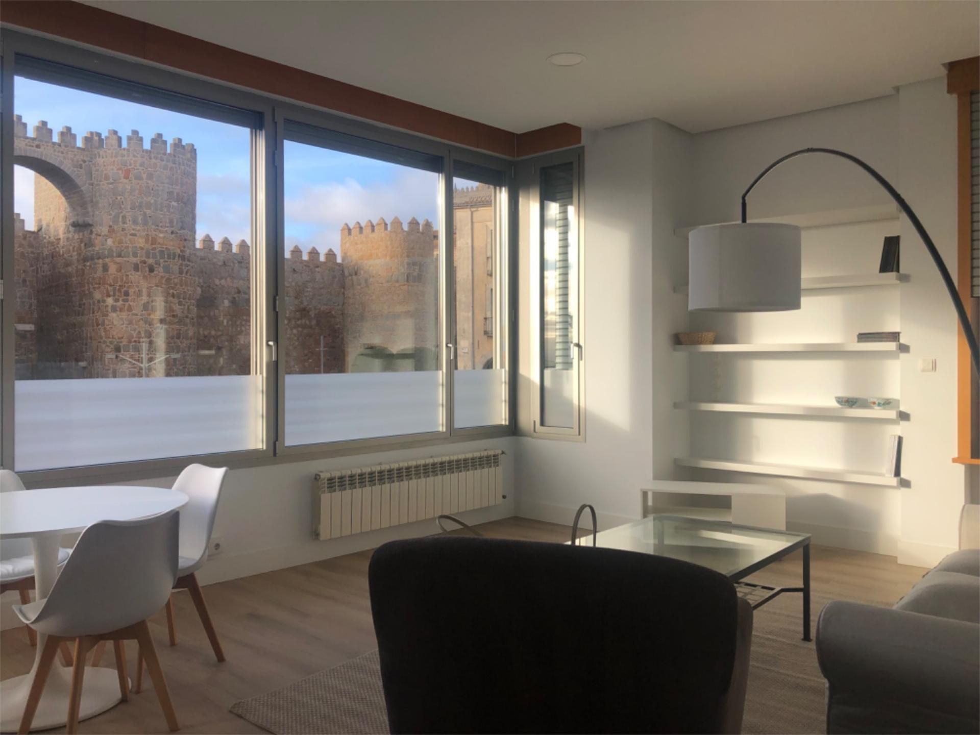 Living room of Apartment to rent in Ávila Capital  with Heating, Parquet flooring and Furnished