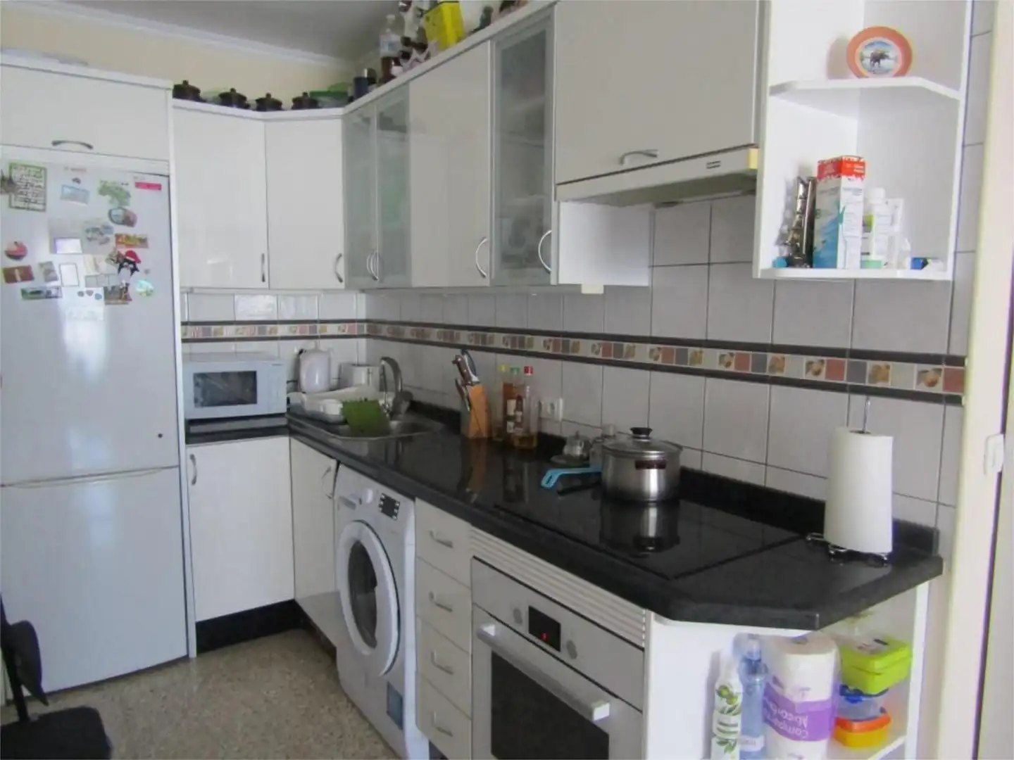 Flat for sale in Flor de Pascua, Acantilados de Los Gigantes Kitchen of Flat for sale in Santiago del Teide with Air Conditioner, Parquet flooring and Terrace