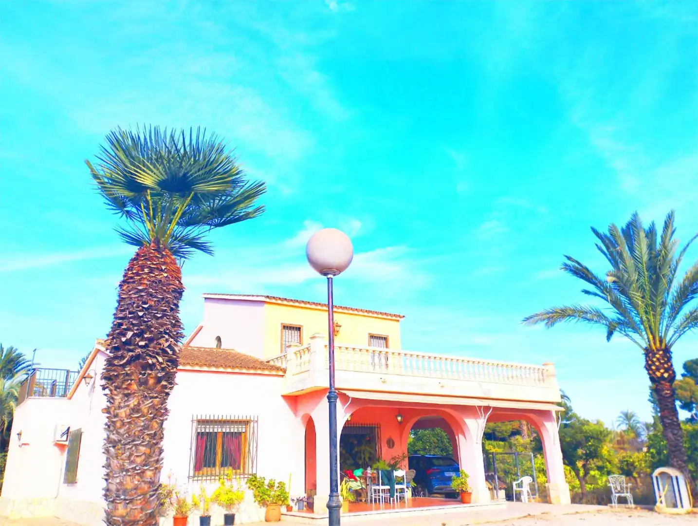 Houses for sale in Alzabares Exterior view of Houses for sale in Elche / Elx with Air Conditioner, Terrace and Balcony