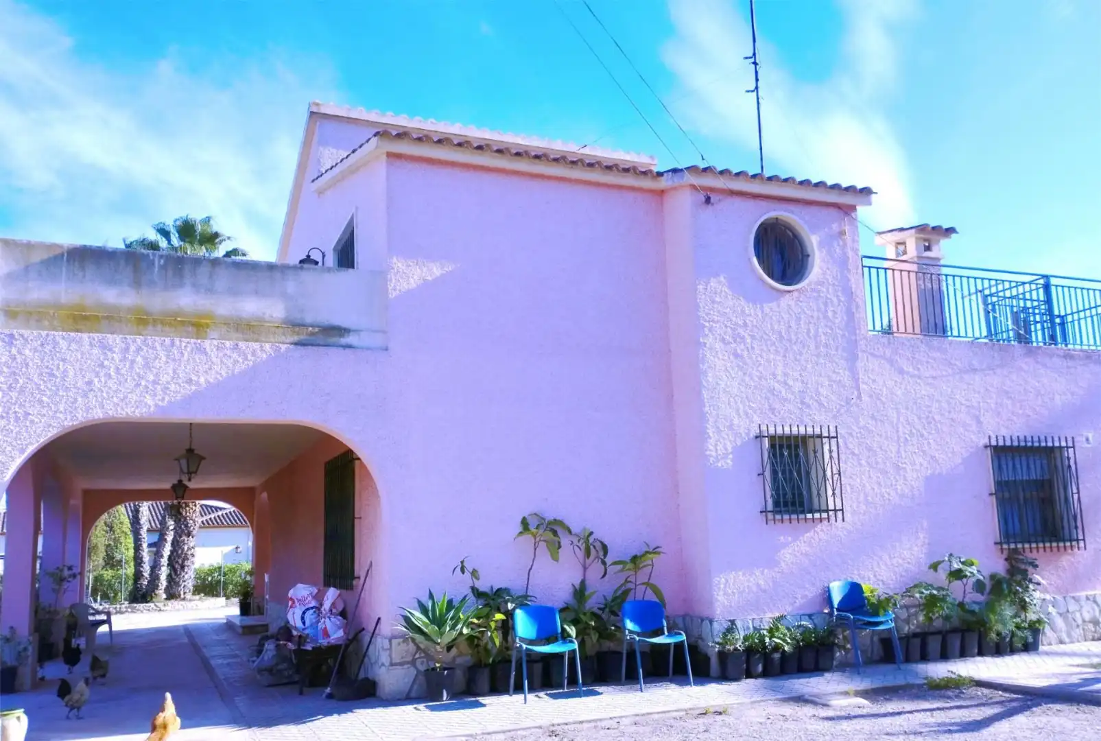 Houses for sale in Alzabares Exterior view of Houses for sale in Elche / Elx with Air Conditioner, Terrace and Balcony