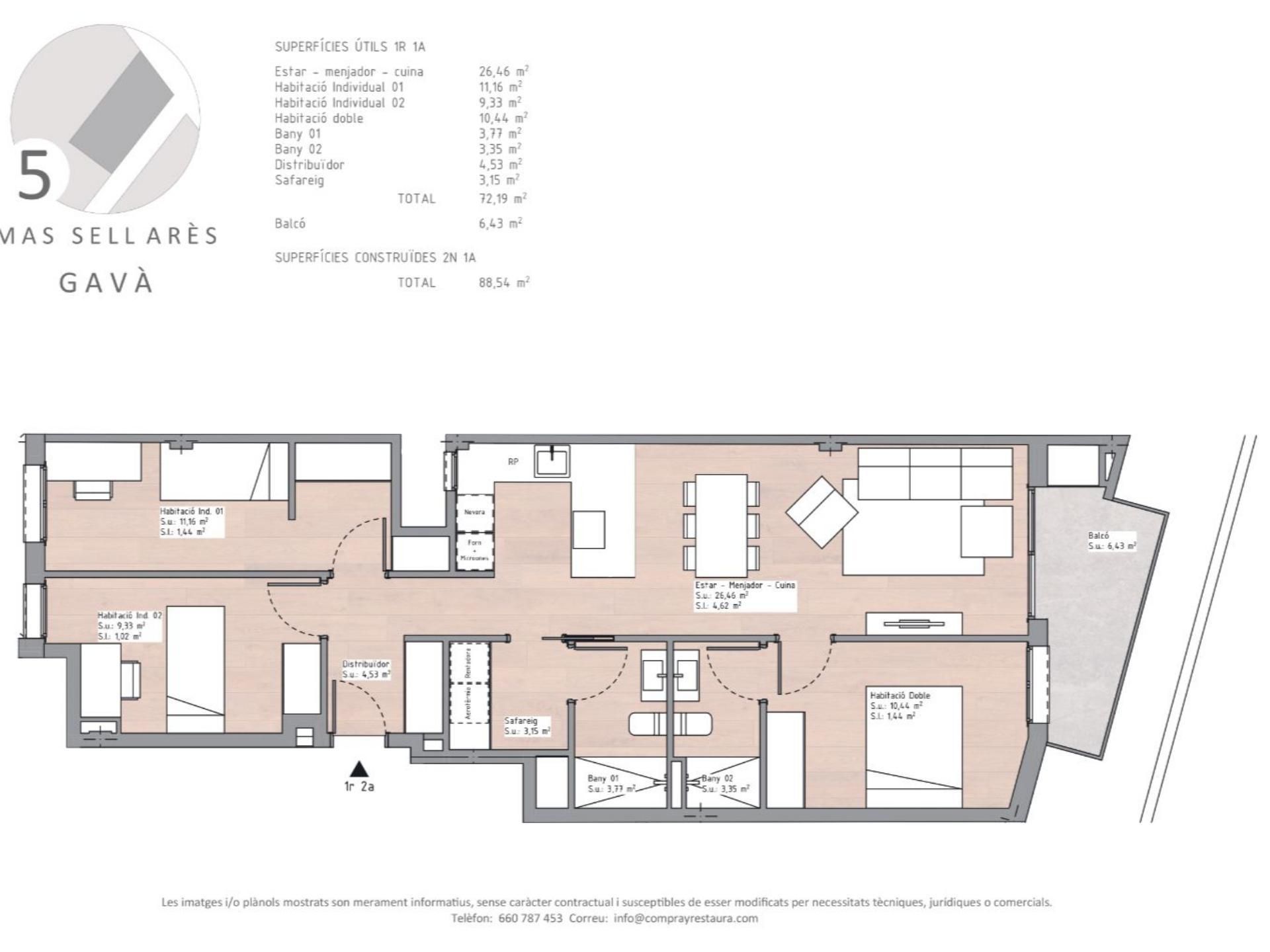Flat for sale in Gavà  with Air Conditioner, Terrace and Balcony