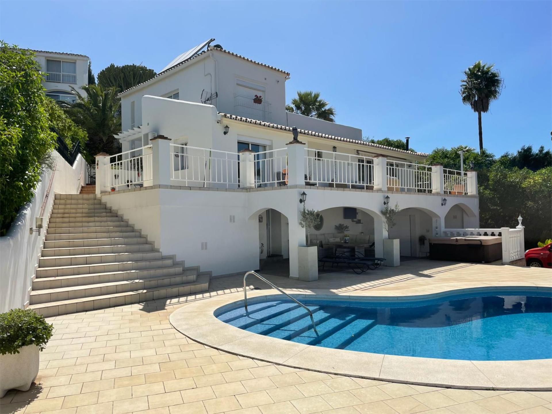 Piscina de Casa o xalet en venda en Mijas amb Aire condicionat, Terrassa i Piscina