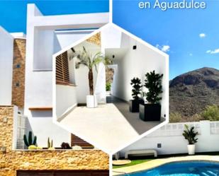 Exterior view of House or chalet for sale in Roquetas de Mar  with Air Conditioner, Terrace and Swimming Pool