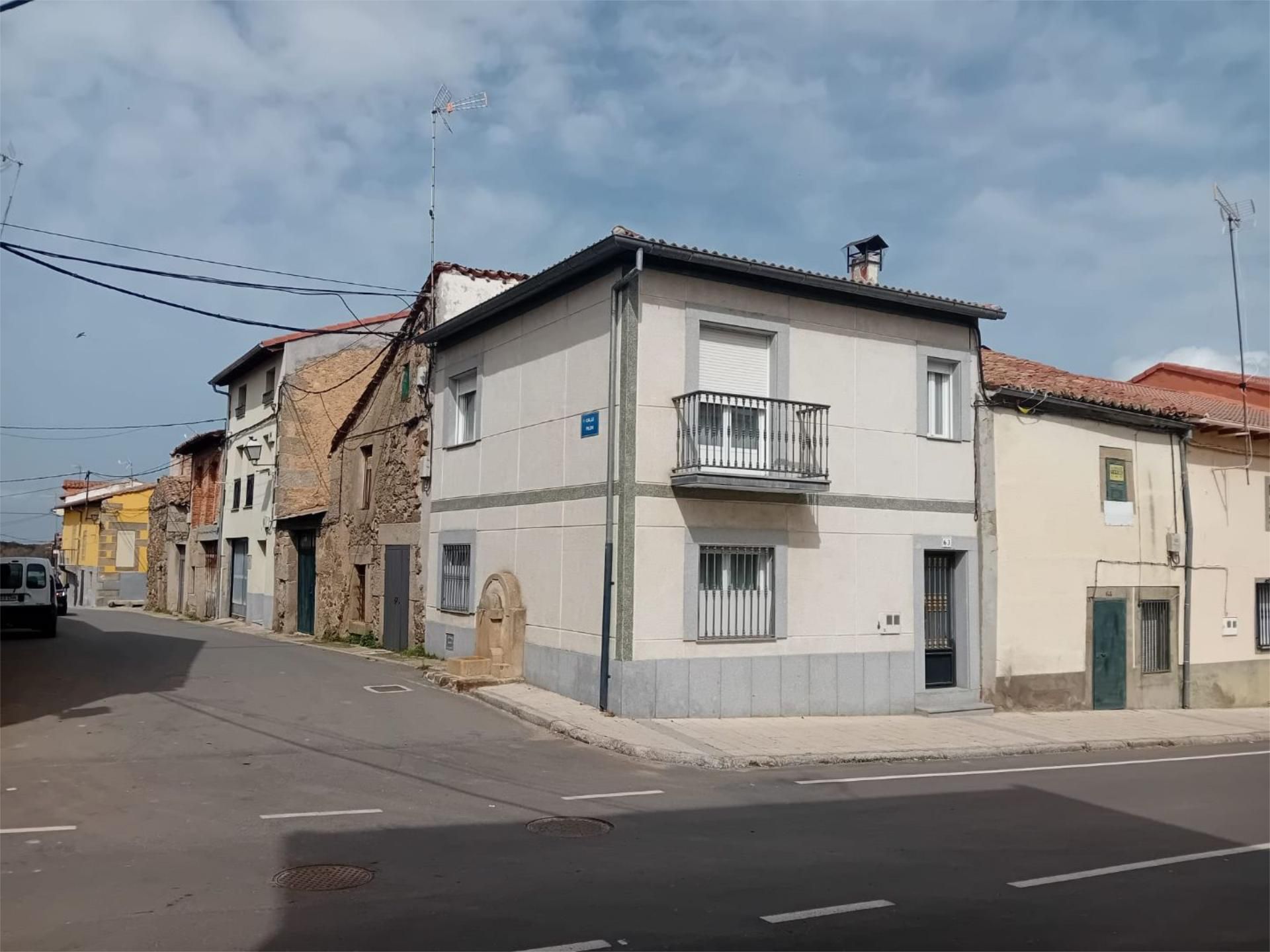 Exterior view of Single-family semi-detached for sale in La Horcajada   with Furnished and Balcony