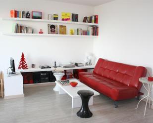 Sala d'estar de Apartament de lloguer en  Madrid Capital amb Aire condicionat, Terrassa i Balcó