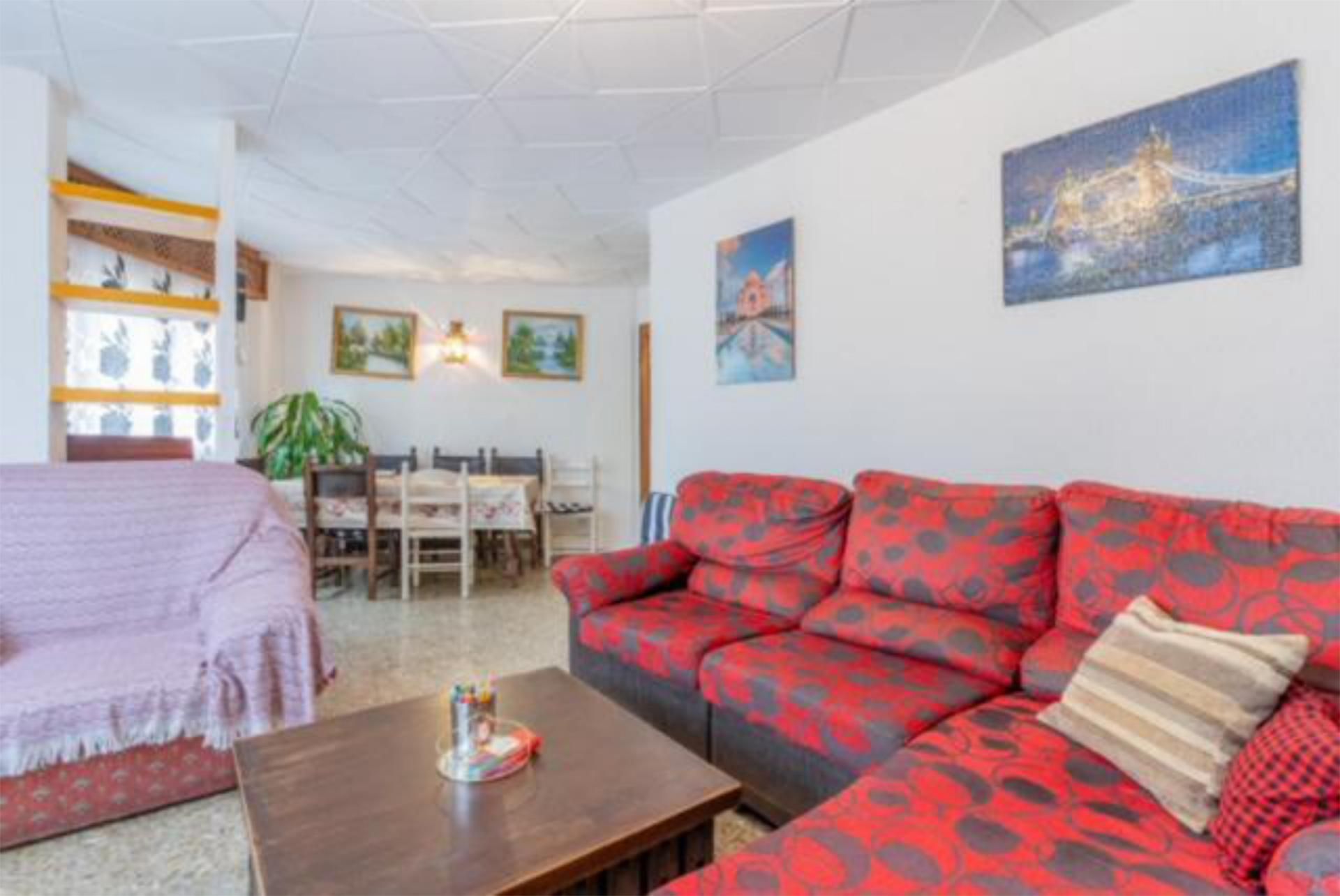 Living room of Flat for sale in Roquetas de Mar  with Terrace, Oven and Washing machine