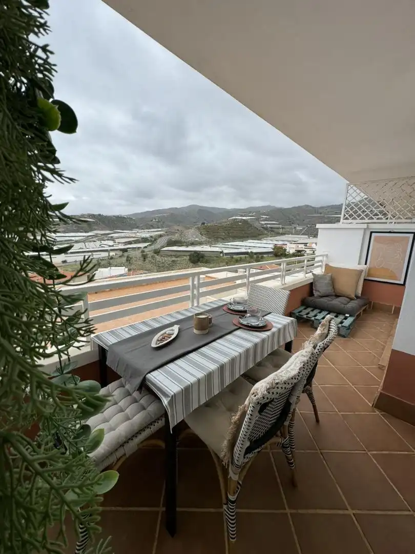 Terrasse von Wohnung zur Miete in Polopos mit Terrasse, Waschmaschine und Fernseher