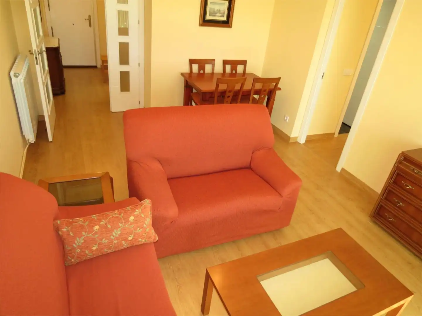 Sala d'estar de Pis per a compartir en Móstoles amb Calefacció, Terrassa i Moblat