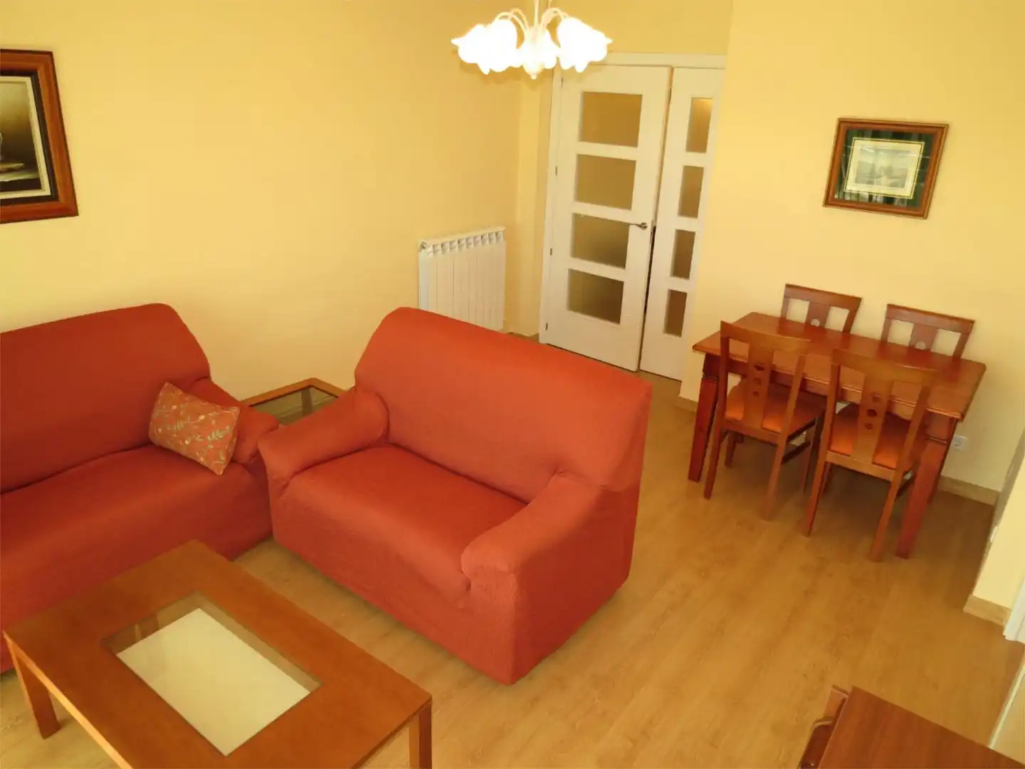 Sala d'estar de Pis per a compartir en Móstoles amb Calefacció, Terrassa i Moblat
