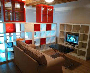 Living room of Flat to rent in Segovia Capital  with Heating, Parquet flooring and Terrace