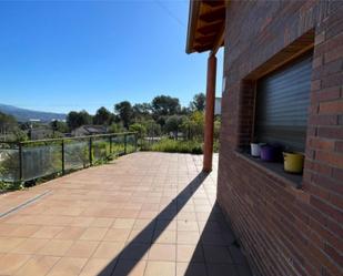 Terrace of Flat for sale in Sant Esteve Sesrovires  with Air Conditioner, Heating and Private garden