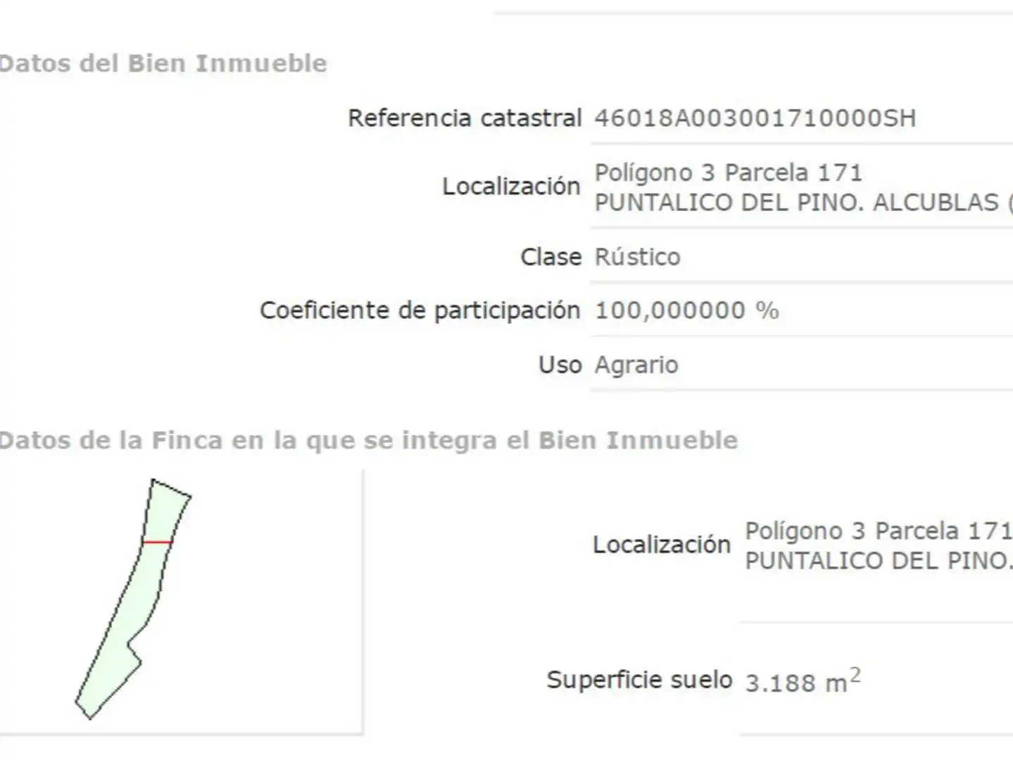 Jardí de No Urbanitzable en venda en Alcublas