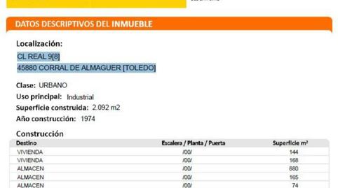 Foto 5 de Terreny en venda a Calle Real, 186, Corral de Almaguer, Toledo